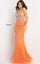 Jovani Prom Long Sleeveless Feather Dress  03023 - The Dress Outlet