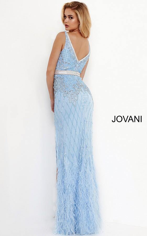 Jovani Prom Long Sleeveless Fitted Dress  55796 - The Dress Outlet