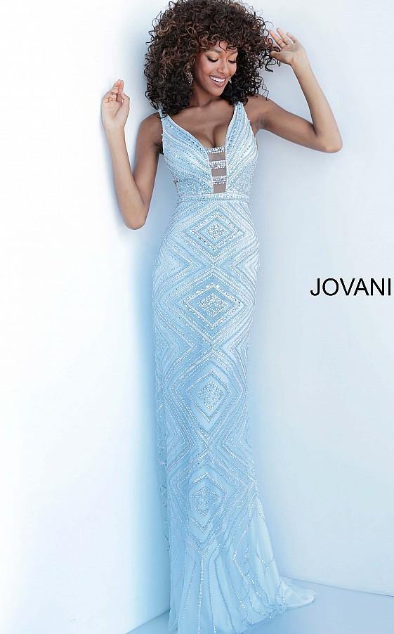 Jovani Prom Long Sleeveless Fitted Dress 67668 - The Dress Outlet