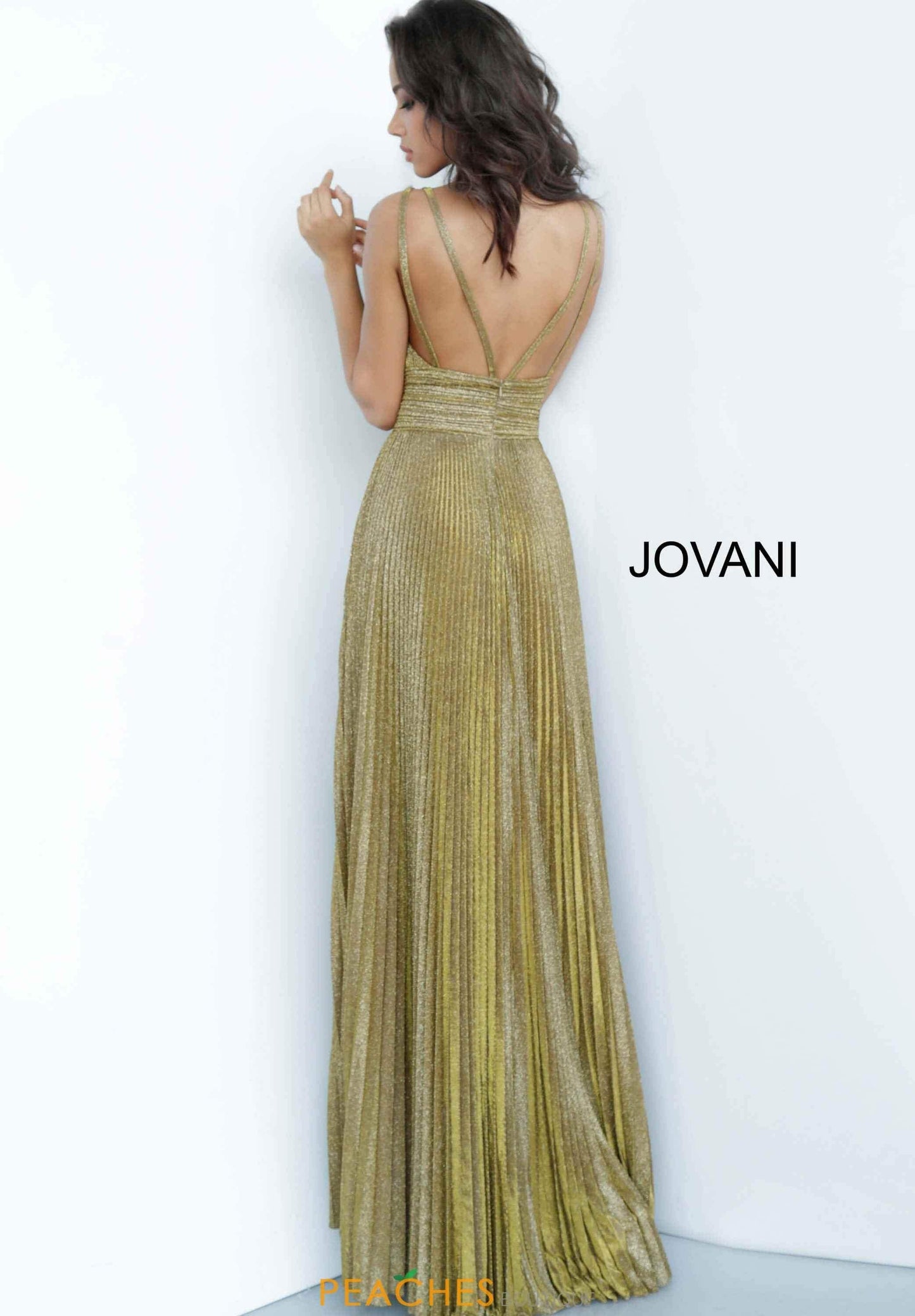 Jovani Prom Long Sleeveless Pleated Dress 2088 - The Dress Outlet