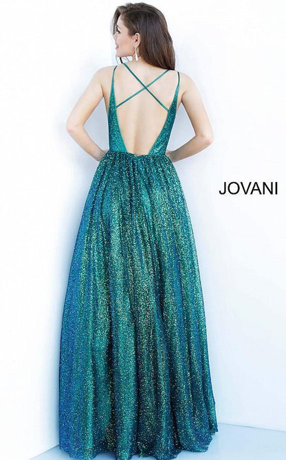 Jovani Prom Long Spaghetti Strap Ball Gown 4198 - The Dress Outlet