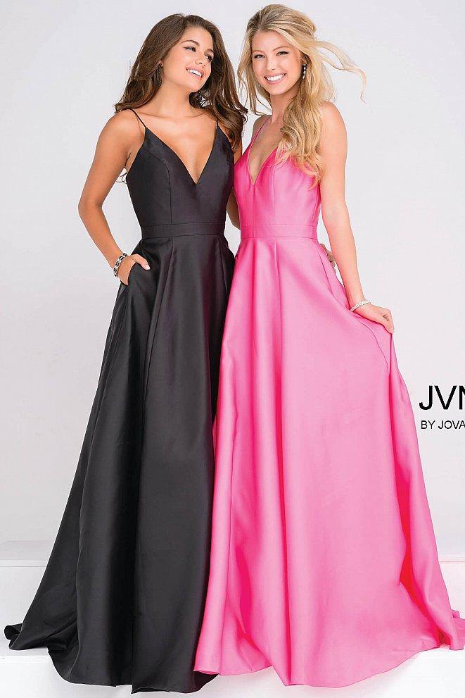 Jovani Prom Long Spaghetti Strap Ball Gown 48791 - The Dress Outlet