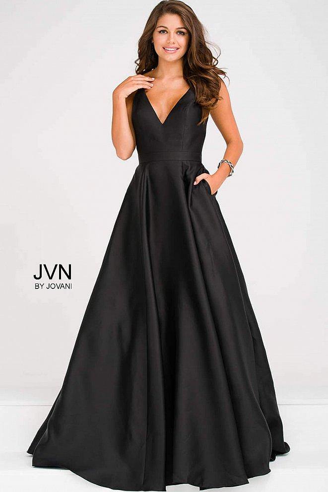 Jovani Prom Long Spaghetti Strap Ball Gown 48791 - The Dress Outlet