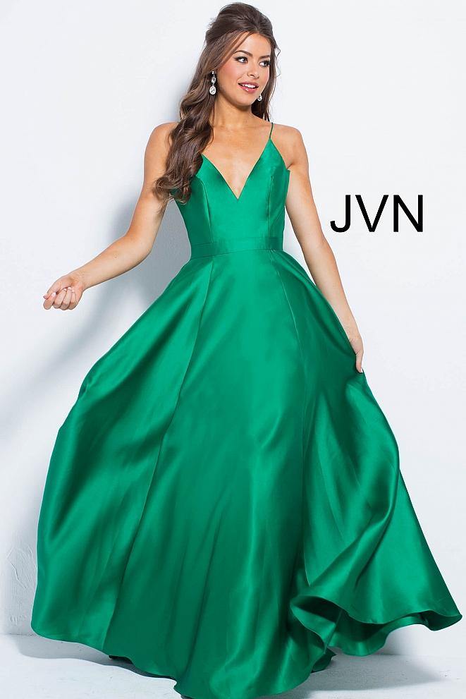 Jovani Prom Long Spaghetti Strap Ball Gown 48791 - The Dress Outlet