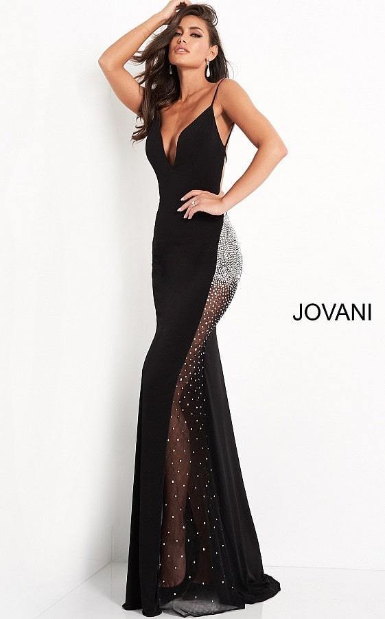 Jovani 06566 Prom Long Spaghetti Strap Formal Dress