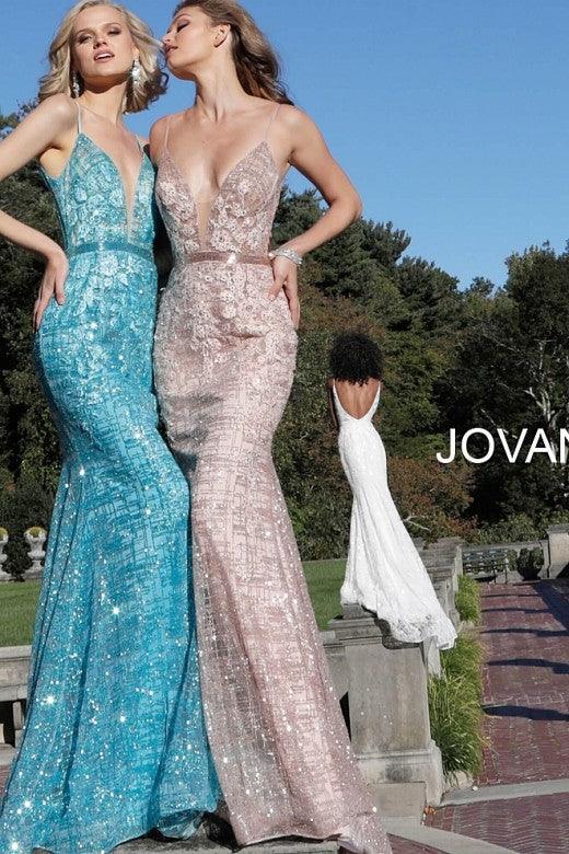 Jovani 62517 Prom Long Spaghetti Strap Formal Dress