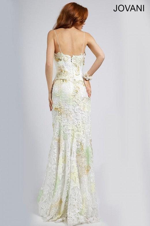 Jovani Prom Long Spaghetti Strap Formal Dress 90471 - The Dress Outlet