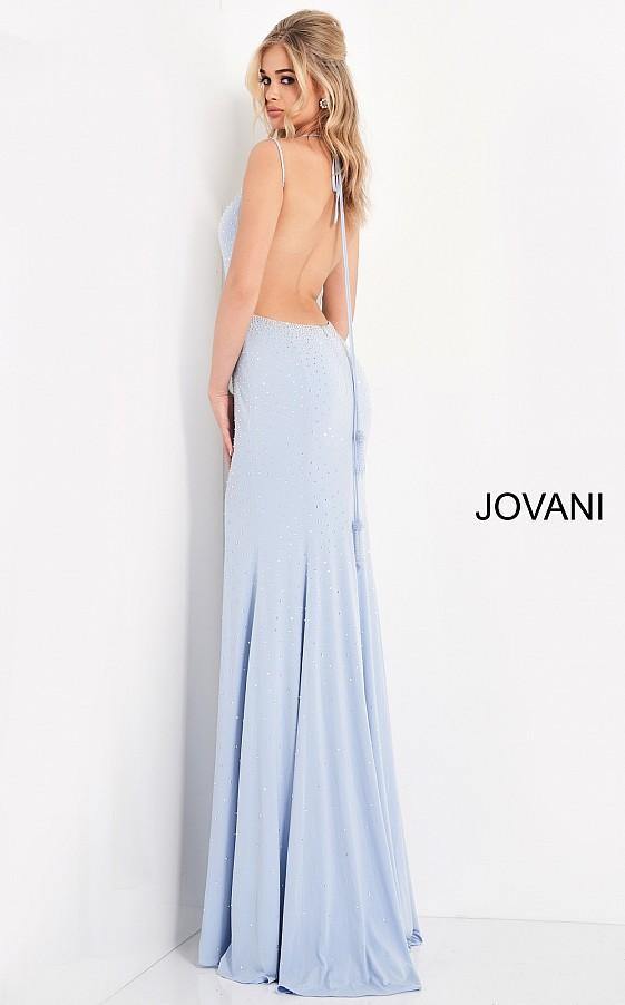 Jovani Prom Long Spaghetti Strap Fitted Gown 06209 - The Dress Outlet