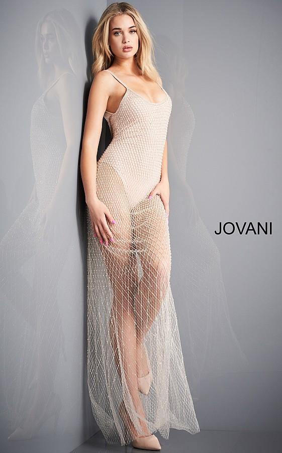 Jovani Prom Long Spaghetti Strap Sexy Dress 04864 - The Dress Outlet