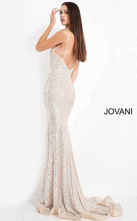 Jovani Prom Long Spaghetti Strap Sexy Dress 05805 - The Dress Outlet