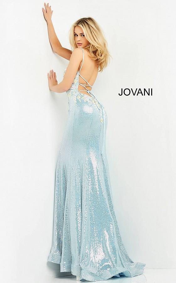Jovani Prom Long Spaghetti Strap Sexy Dress 06226 - The Dress Outlet