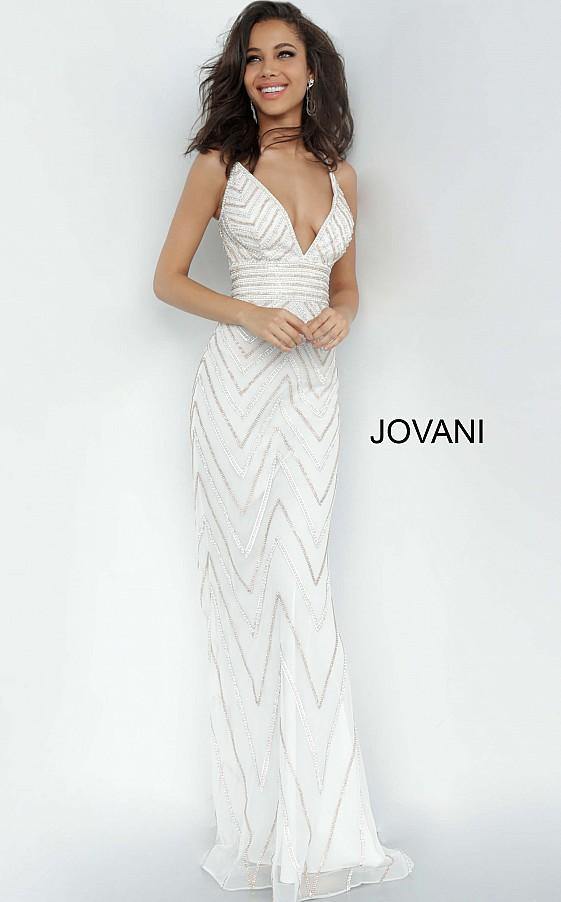 Jovani Prom Long Spaghetti Strap Sexy Dress 2267 - The Dress Outlet