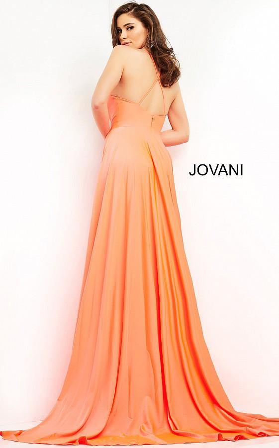 Jovani Prom Long Spaghetti Strap Sexy Dress B68640 - The Dress Outlet