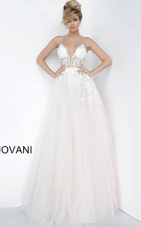 Jovani 1310 Prom Long Spaghetti Straps Ball Gown