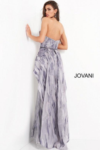 Jovani Prom Long Strapless Beaded Formal Gown 04436 - The Dress Outlet