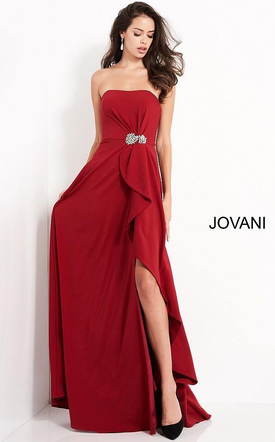 Jovani 4517 Prom Long Strapless Evening Dress