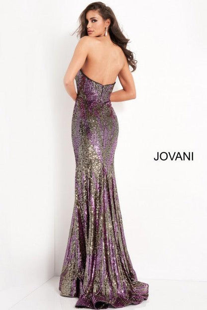 Jovani Prom Long Strapless Formal Dress 04155 - The Dress Outlet