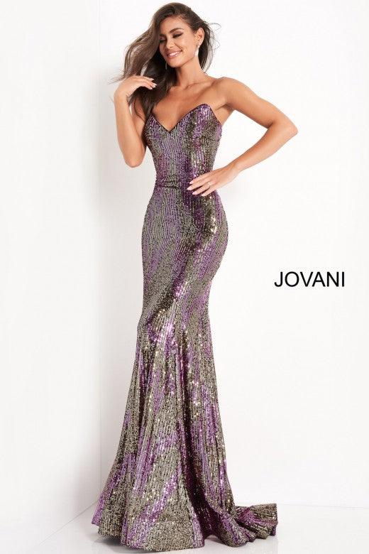 Jovani Prom Long Strapless Formal Dress 04155 - The Dress Outlet
