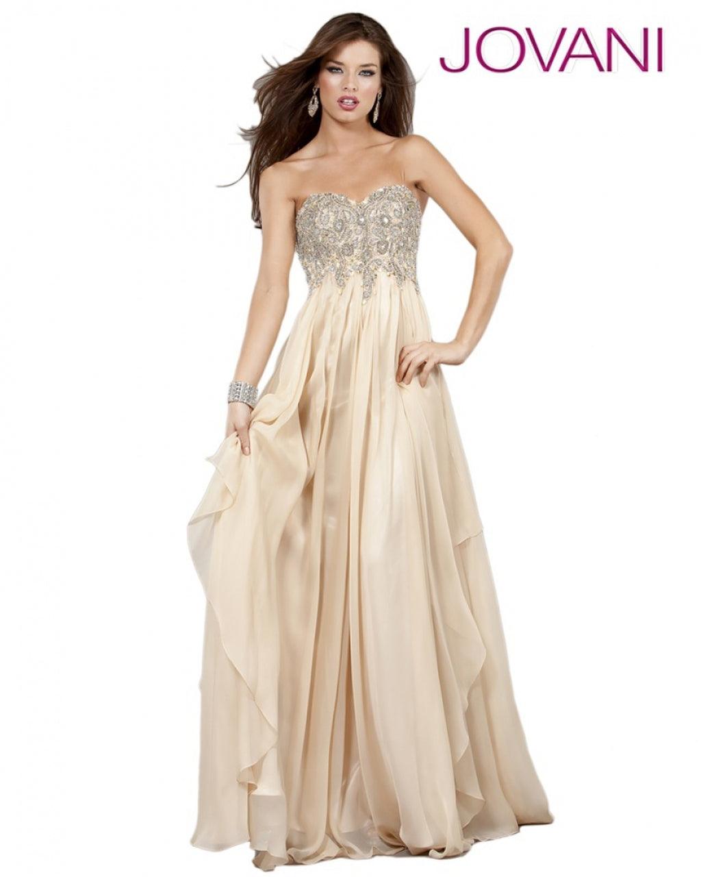 Jovani Prom Long Strapless Formal Dress 1560 - The Dress Outlet