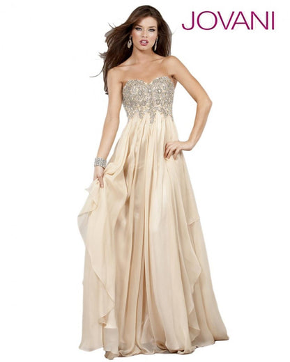 Jovani Prom Long Strapless Formal Dress 1560 - The Dress Outlet