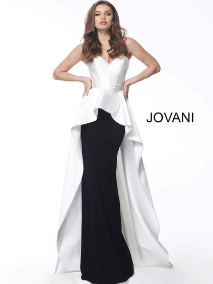 Jovani Prom Long Strapless Formal Dress 67123 - The Dress Outlet