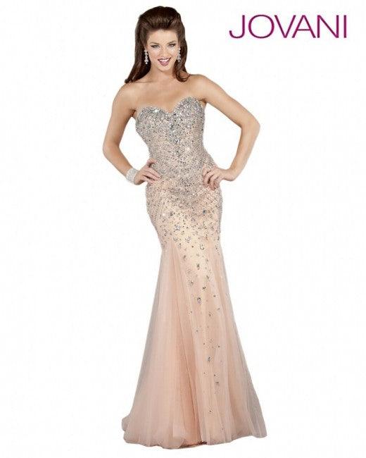 Jovani Prom Long Strapless Formal Dress 6837 - The Dress Outlet