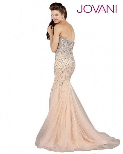 Jovani Prom Long Strapless Formal Dress 6837 - The Dress Outlet