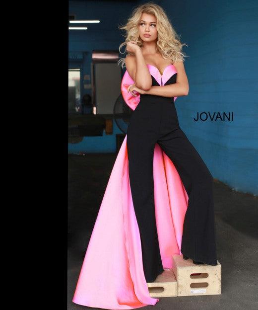 Jovani 8008 Prom Long Strapless Formal Jumpsuit