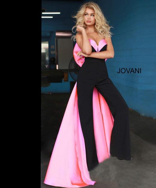 Jovani 8008 Prom Long Strapless Formal Jumpsuit