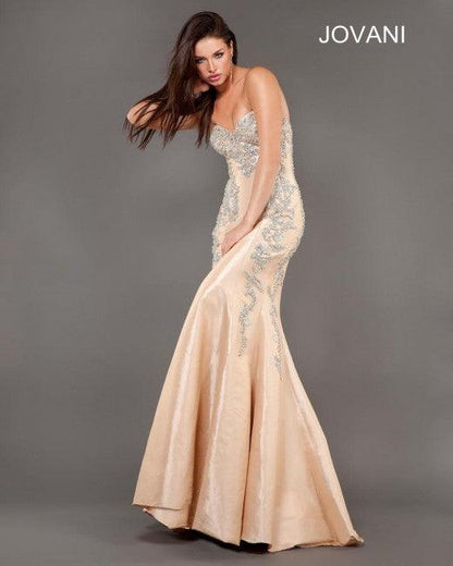 Jovani Prom Long Strapless Formal Mermaid Gown 73544 - The Dress Outlet