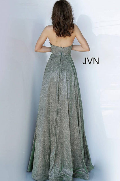 Jovani Prom Long Strapless Glitter Dress 2169 - The Dress Outlet