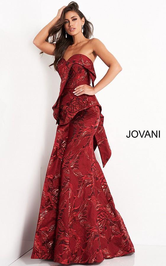 Jovani 05020 Prom Long Strapless Mermaid Dress