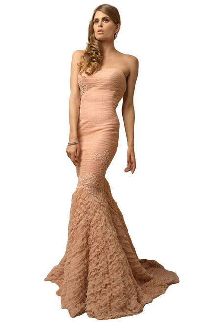 Jovani Prom Long Strapless Mermaid Dress 1369 - The Dress Outlet