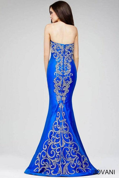 Jovani Prom Long Strapless Mermaid Dress 20890 - The Dress Outlet