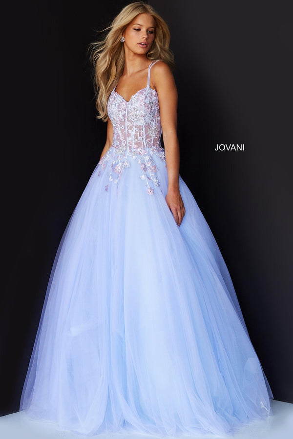 Lilac Jovani 06207 Prom Sleeveless Long Formal Gown for $790.0 – The Dress Outlet