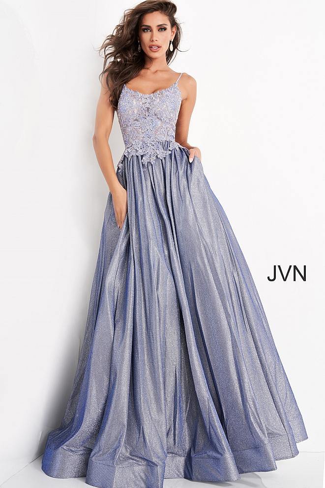 Jovani Prom Spaghetti Strap Long Ball Gown 03038 - The Dress Outlet