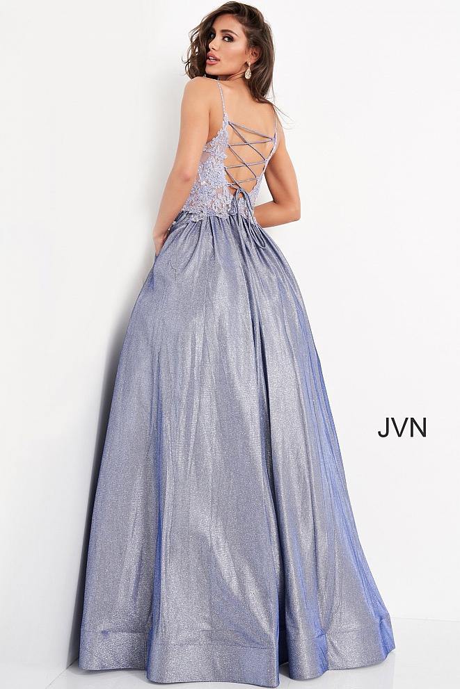 Jovani Prom Spaghetti Strap Long Ball Gown 03038 - The Dress Outlet