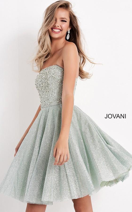 Jovani Prom Strapless Homecoming Dress K04445 - The Dress Outlet