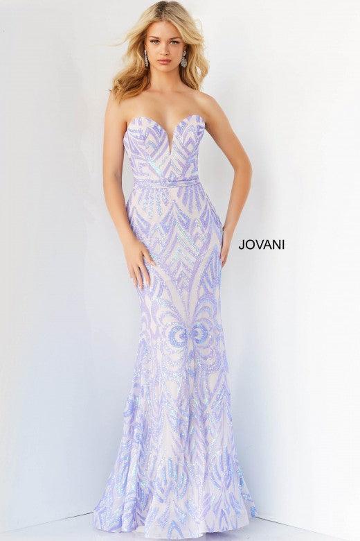 Jovani 03445 Prom Strapless Long Formal Dress