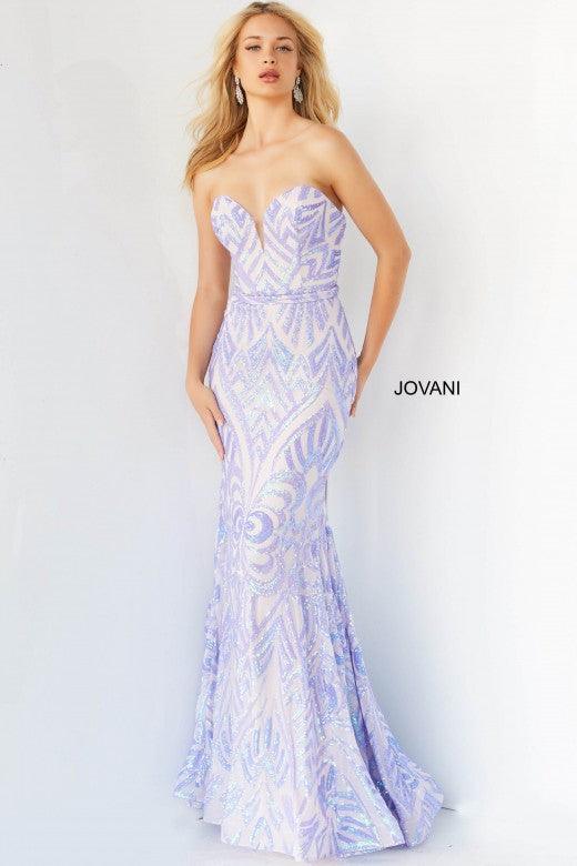Jovani 03445 Prom Strapless Long Formal Dress