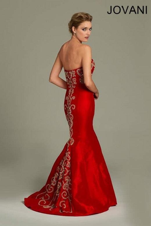 Jovani Prom Strapless Long Formal Mermaid Gown 77831 - The Dress Outlet