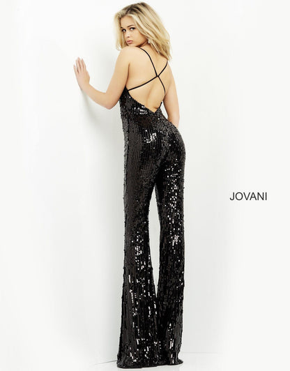 Jovani Sequin Formal Jumpsuit 03601 - The Dress Outlet