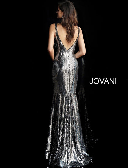 Jovani Sequin Fitted Long Prom Dress 63511 - The Dress Outlet