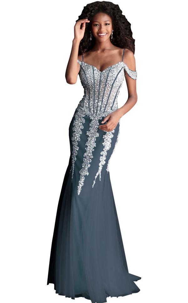 Jovani Sequin Long Fitted Evening Gown 51115 - The Dress Outlet