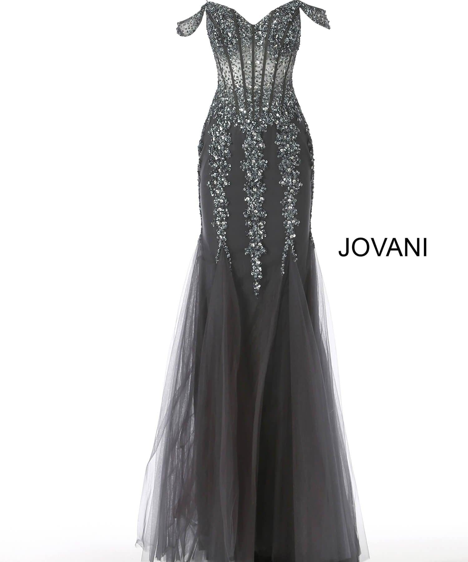 Jovani Sequin Long Fitted Evening Gown 51115 - The Dress Outlet