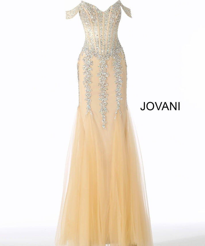 Charcoal Jovani 51115 Sequin Long Formal Evening Gown for $333.99 – The Dress Outlet
