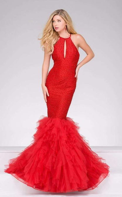 Jovani Sexy Long Fitted Evening Dress 37473 - The Dress Outlet