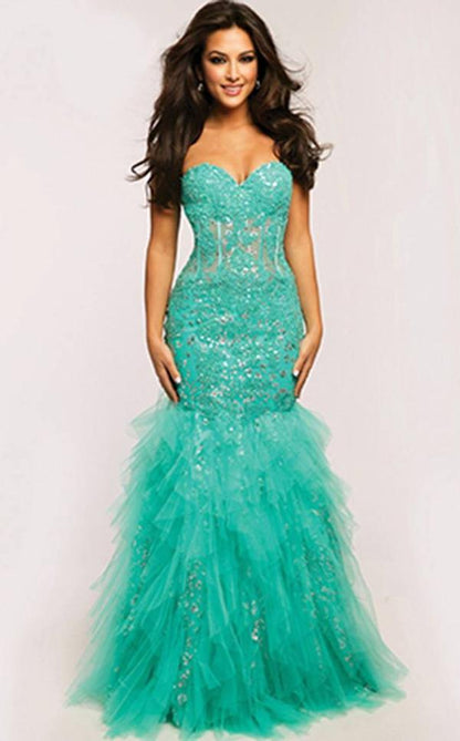 Jovani Sexy Strapless Long Prom Dress 1531 - The Dress Outlet