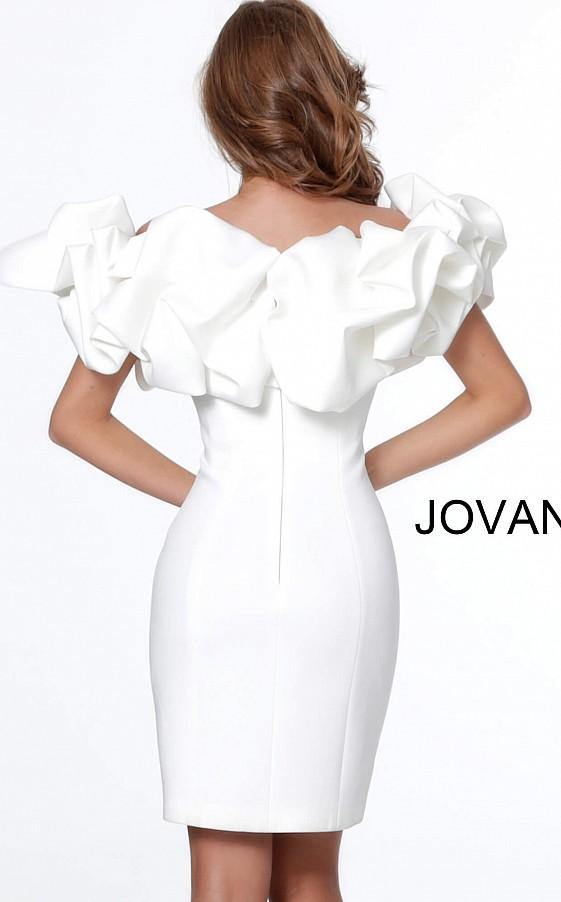 Jovani Short Off the Shoulder  Cocktail Dress 04367 - The Dress Outlet