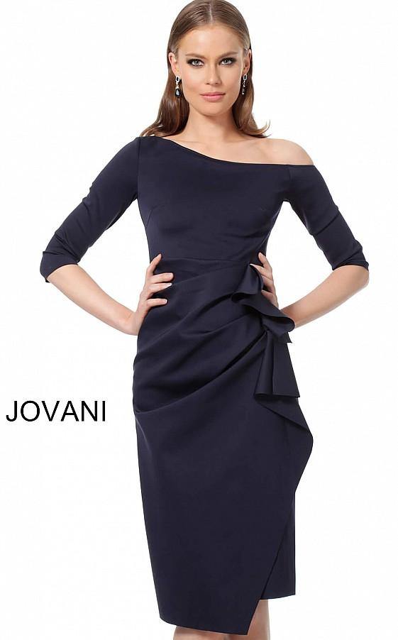 Jovani Short Off the Shoulder Cocktail Dress 1035 - The Dress Outlet
